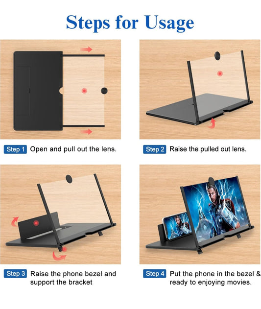 XANK 12" 3D HD Mobile Screen Expander